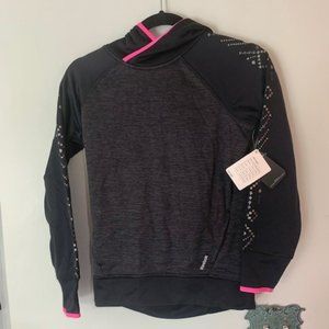 NWT Reebok sport hoodie sweatshirt girls Medium 10 12 performance fleece
